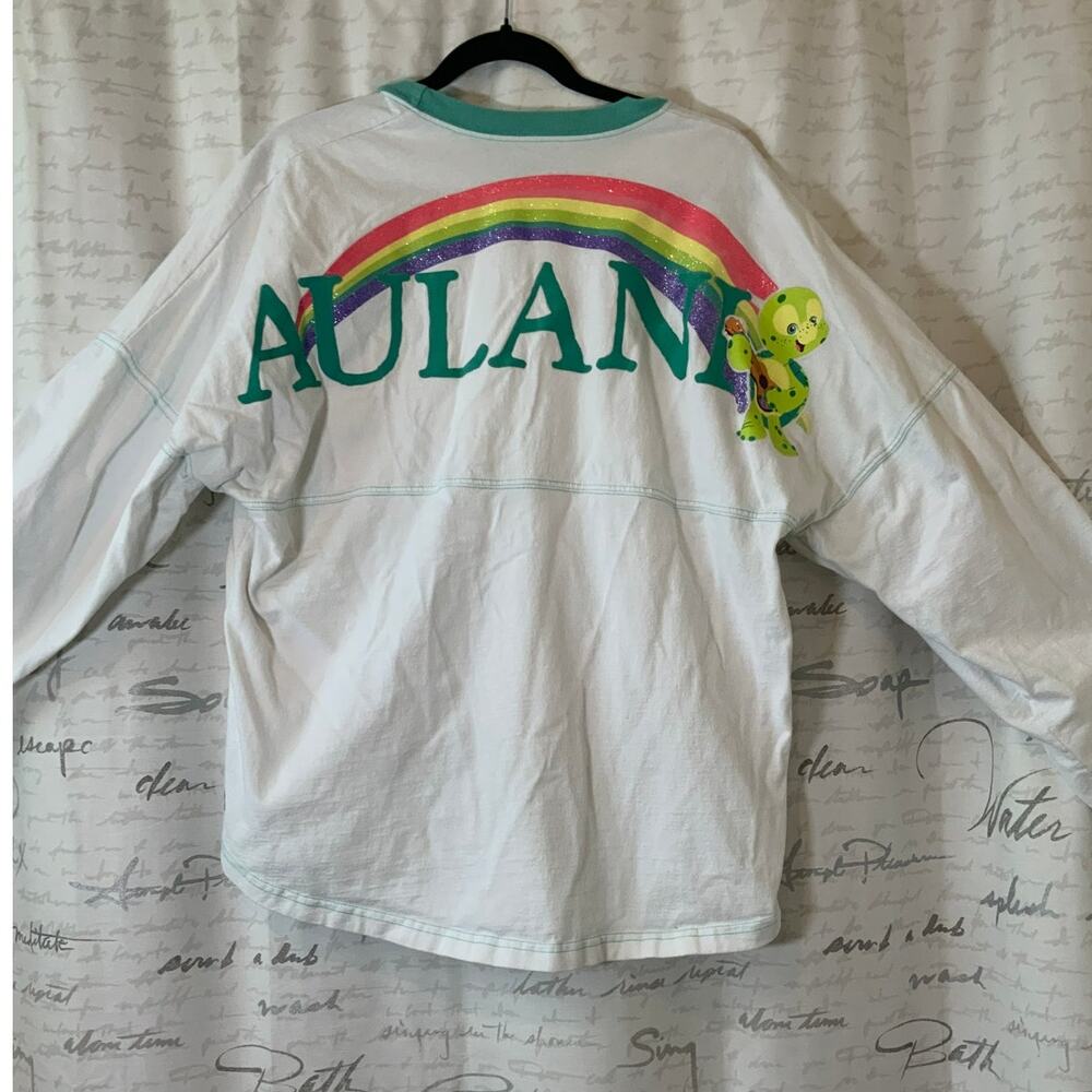 Disney Parks Aulani Hawaii Resort Spirit Jersey Long Sleeve Shirt White M